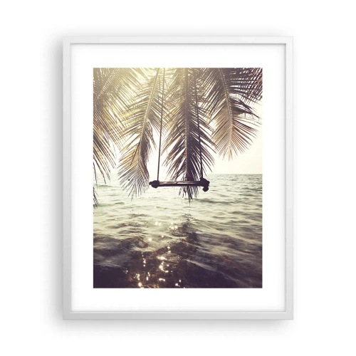 Affiche dans un cadre blanc - Poster - Vous pouvez vous balancer dans les nuages à volonté - 40x50 cm