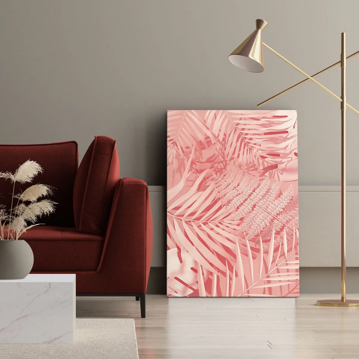 Impression sur toile - Image sur toile - Concept de rose - 55x100 cm