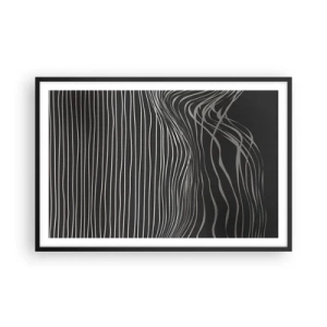 Affiche dans un cadre noir - Poster - Rythme et accent - 91x61 cm