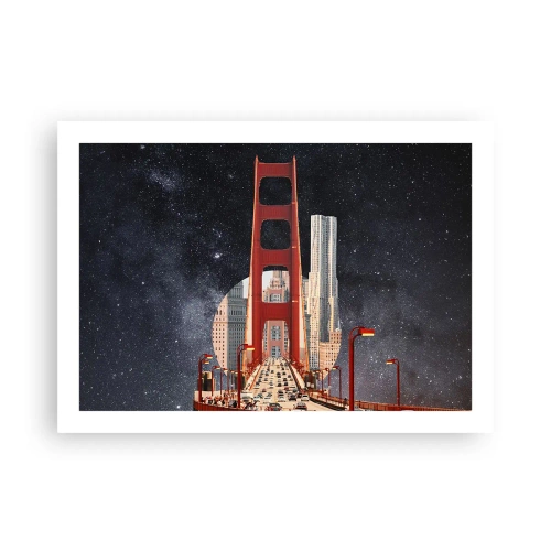 Affiche - Poster - Toujours au centre - 70x50 cm