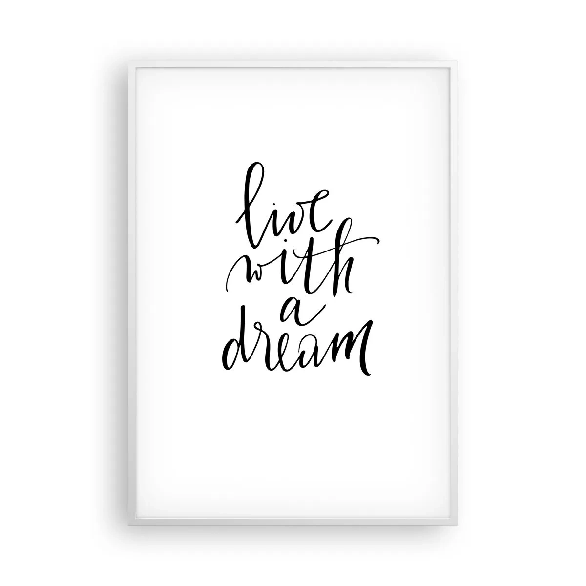 Affiche dans un cadre blanc - Poster - Bien sur - 70x100 cm