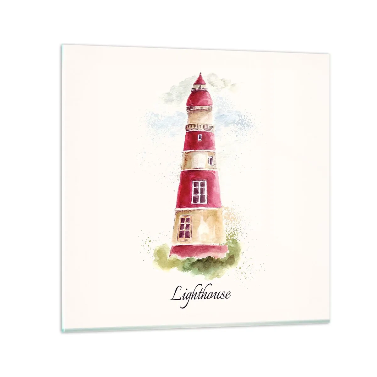 Impression sur verre - Image sur verre - Il y a toujours beau temps autour - 60x60 cm