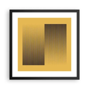 Affiche dans un cadre noir - Poster - Cadre opposé - 40x40 cm