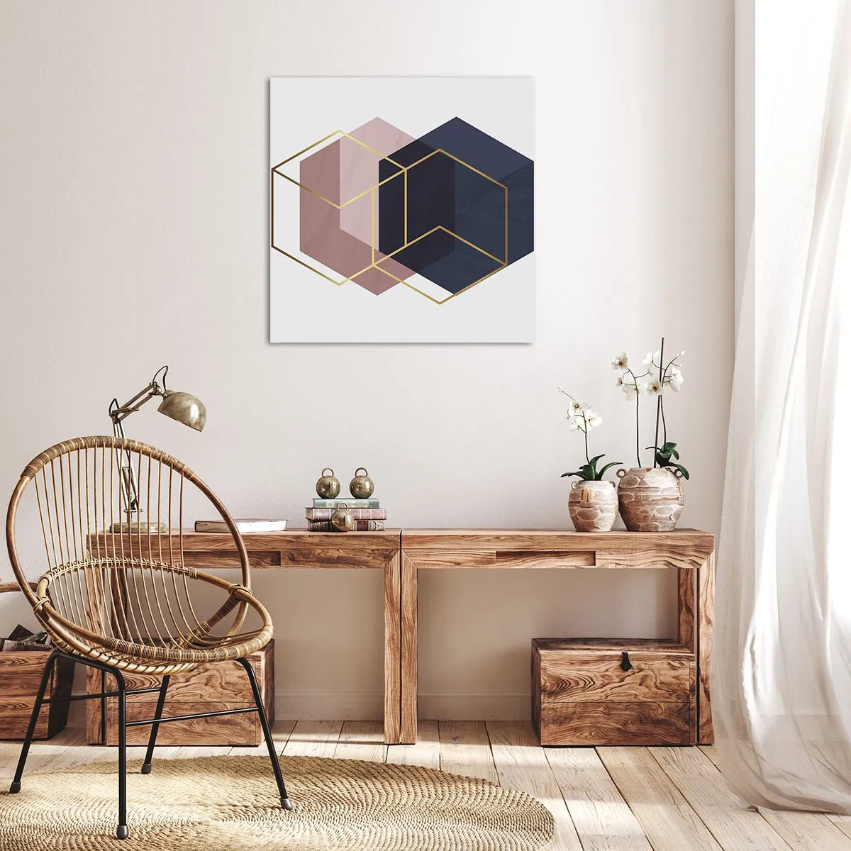 Impression sur toile - Image sur toile - Le pouvoir de la simplicité - 60x60 cm