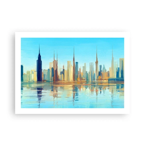Affiche - Poster - Une métropole ensoleillée - 70x50 cm