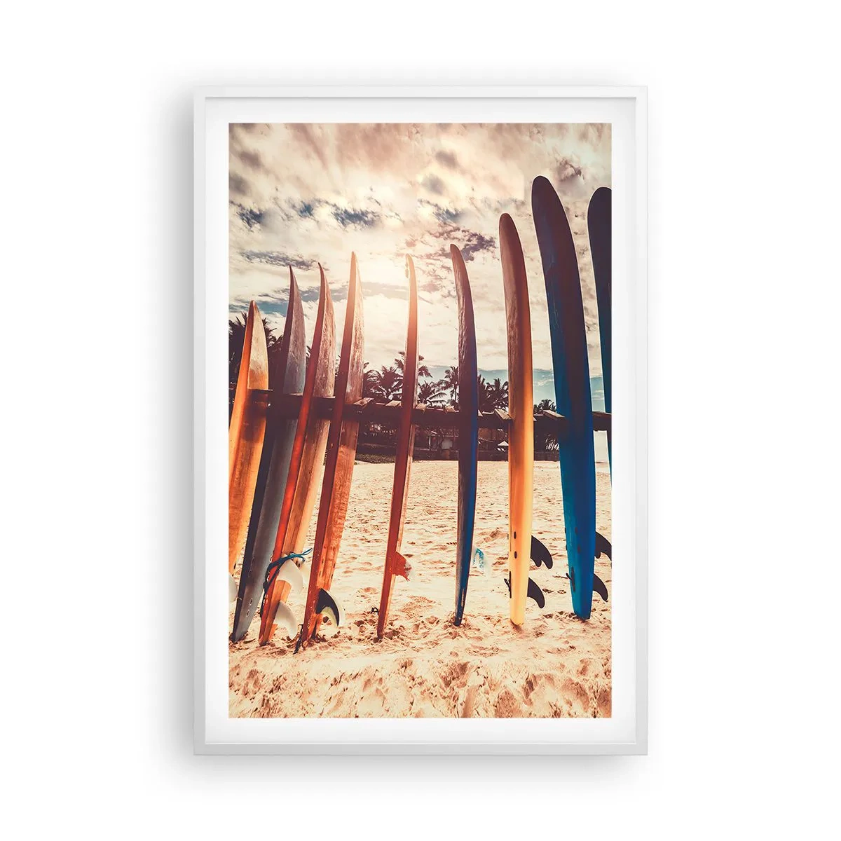 Affiche dans un cadre blanc - Poster - Bonne nuit, à demain - 61x91 cm