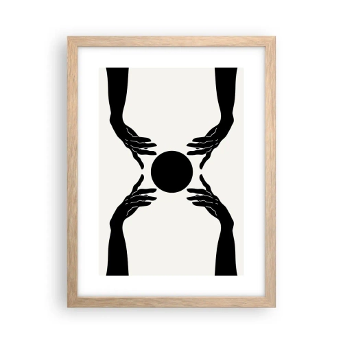 Affiche dans un chêne clair - Poster - Signe secret - 30x40 cm