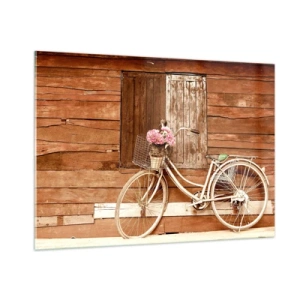 Impression sur verre - Image sur verre - Je reviens tout de suite - 100x70cm - Je reviens tout de suite - Décoration murale moderne pour le salon et la chambre ARTTOR