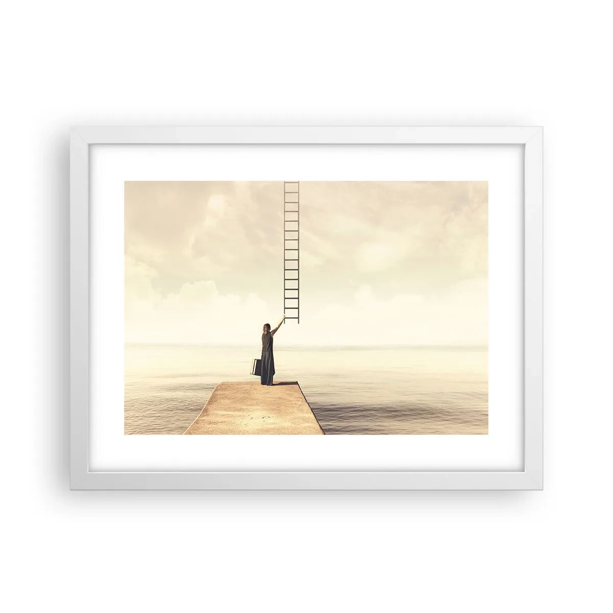Affiche dans un cadre blanc - Poster - Voyage magique - 40x30 cm