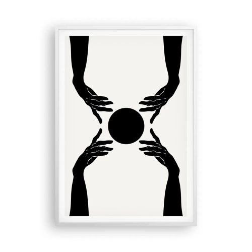 Affiche dans un cadre blanc - Poster - Signe secret - 70x100 cm