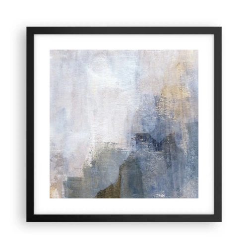 Affiche dans un cadre noir - Poster - Tonalités et accords de couleur - 40x40 cm