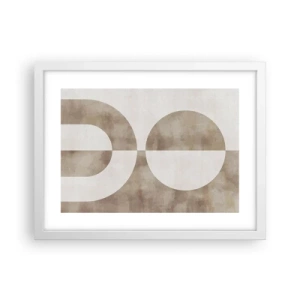 Affiche dans un cadre blanc - Poster - Similitudes et différences - 40x30 cm