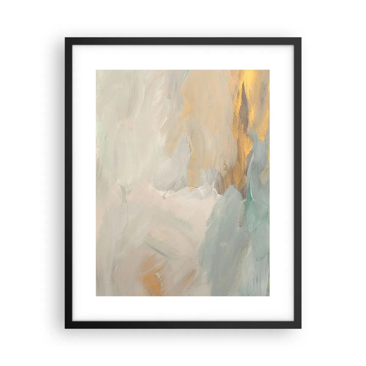 Affiche dans un cadre noir - Poster - Abstraction – le pays de la douceur - 40x50 cm