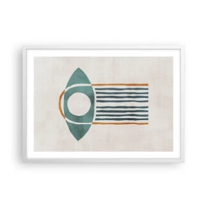 Affiche dans un cadre blanc - Poster - Signes et rituels - 70x50 cm