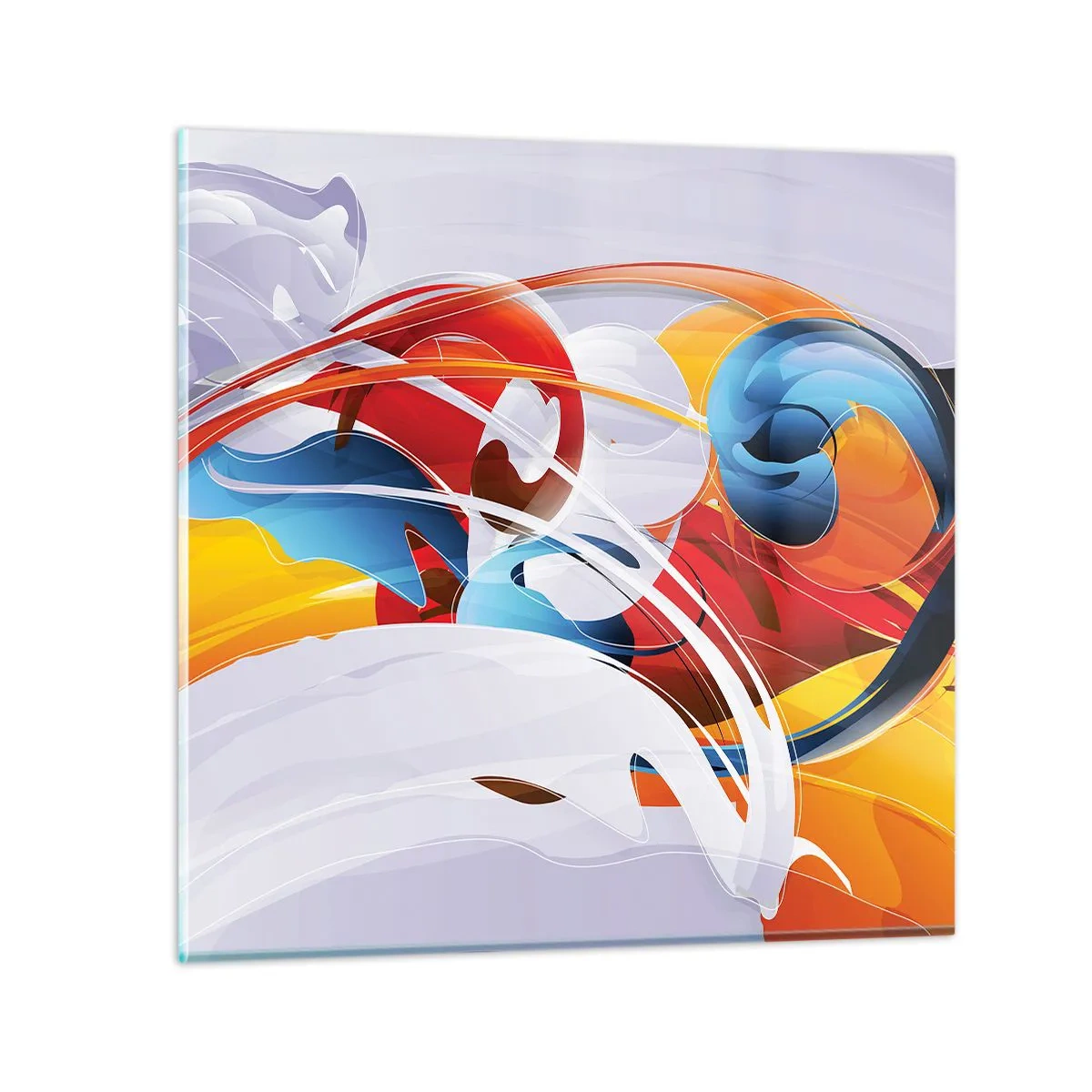 Impression sur verre - Image sur verre - La danse des éléments - 50x50 cm