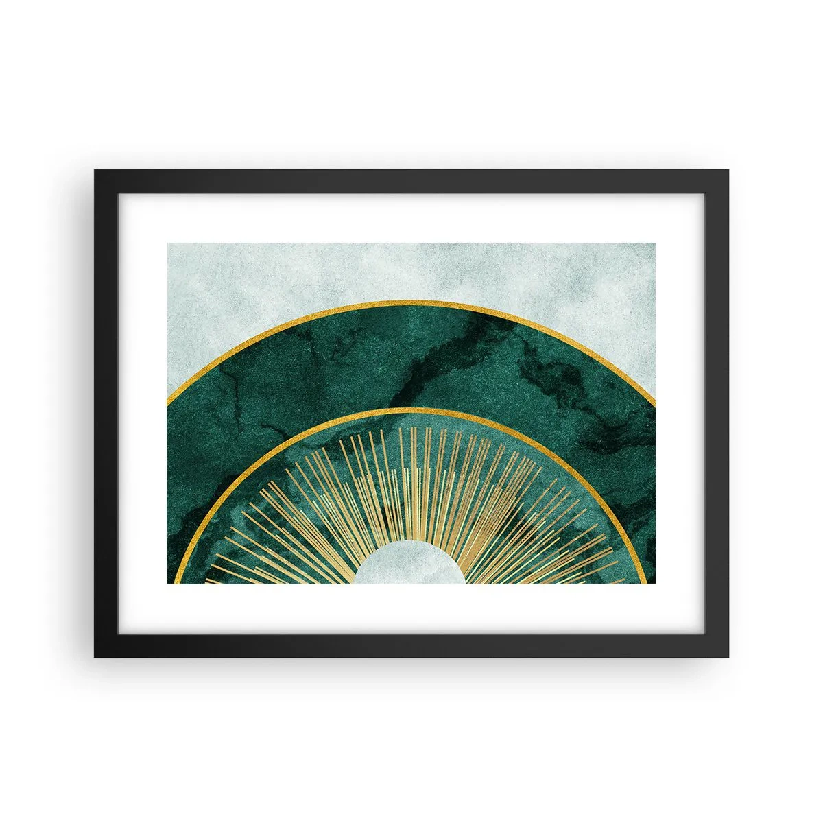 Affiche dans un cadre noir - Poster - Un autre système solaire - 40x30 cm