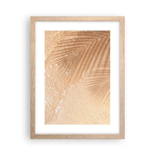 Affiche dans un chêne clair - Poster - Ombre d'un été chaud - 30x40 cm