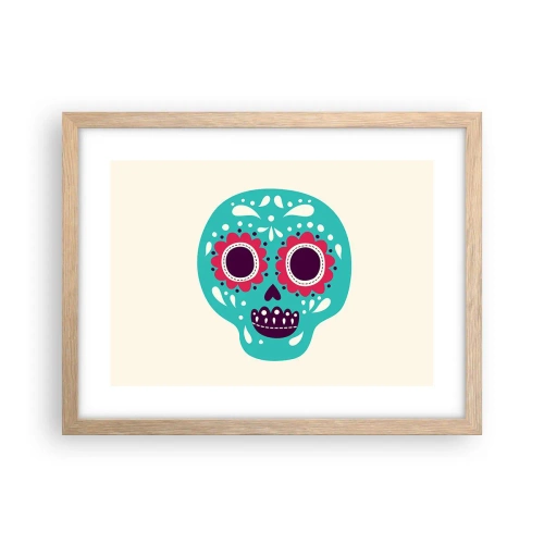 Affiche dans un chêne clair - Poster - La vie – du plaisir jusqu'à la mort - 40x30 cm