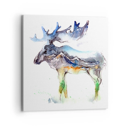 Impression sur toile - Image sur toile - Le héros d'un conte d'hiver - 70x70 cm