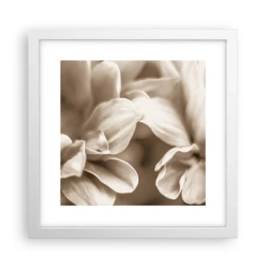 Affiche dans un cadre blanc - Poster - Doux comme un sourire - 30x30 cm