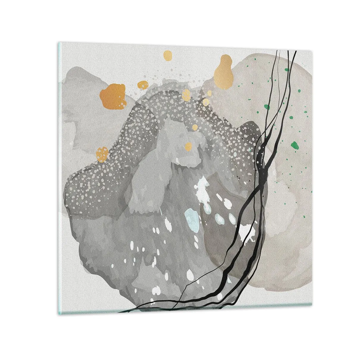 Impression sur verre - Image sur verre - Composition organique - 30x30 cm