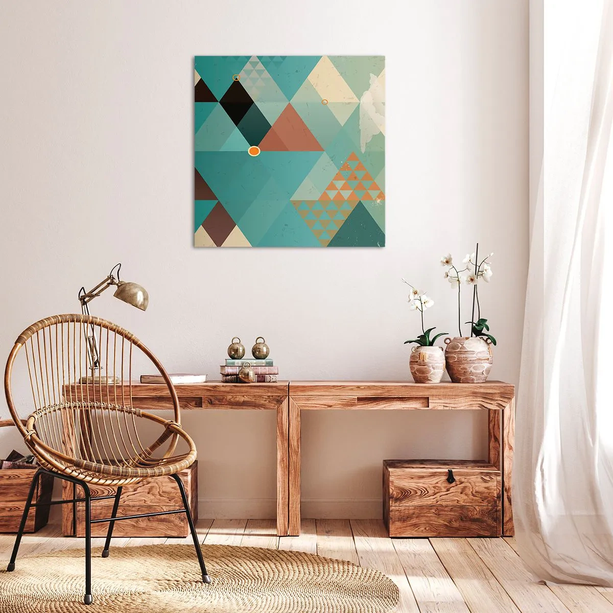 Impression sur toile - Image sur toile - Unité de la multiplicité, multiplicité de l'unité - 60x60 cm