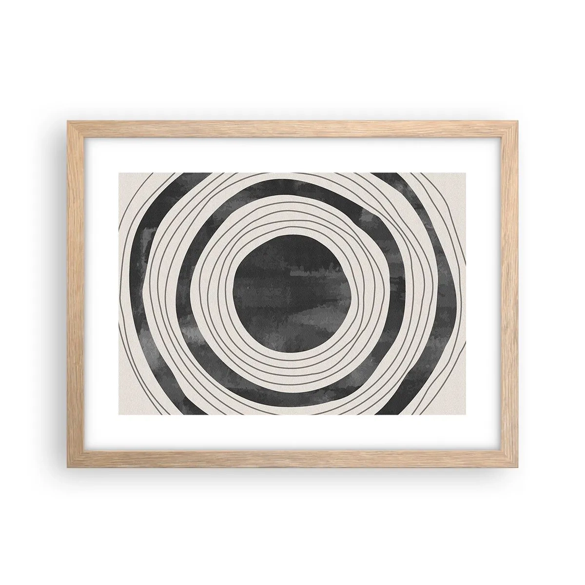 Affiche dans un chêne clair - Poster - Droit au but - 40x30 cm