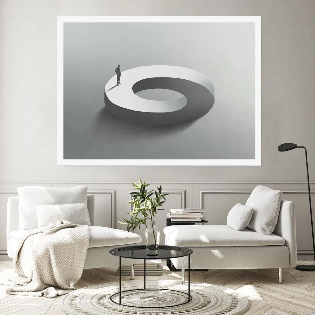 Affiche - Poster - Et sois intelligent ici - 91x61 cm