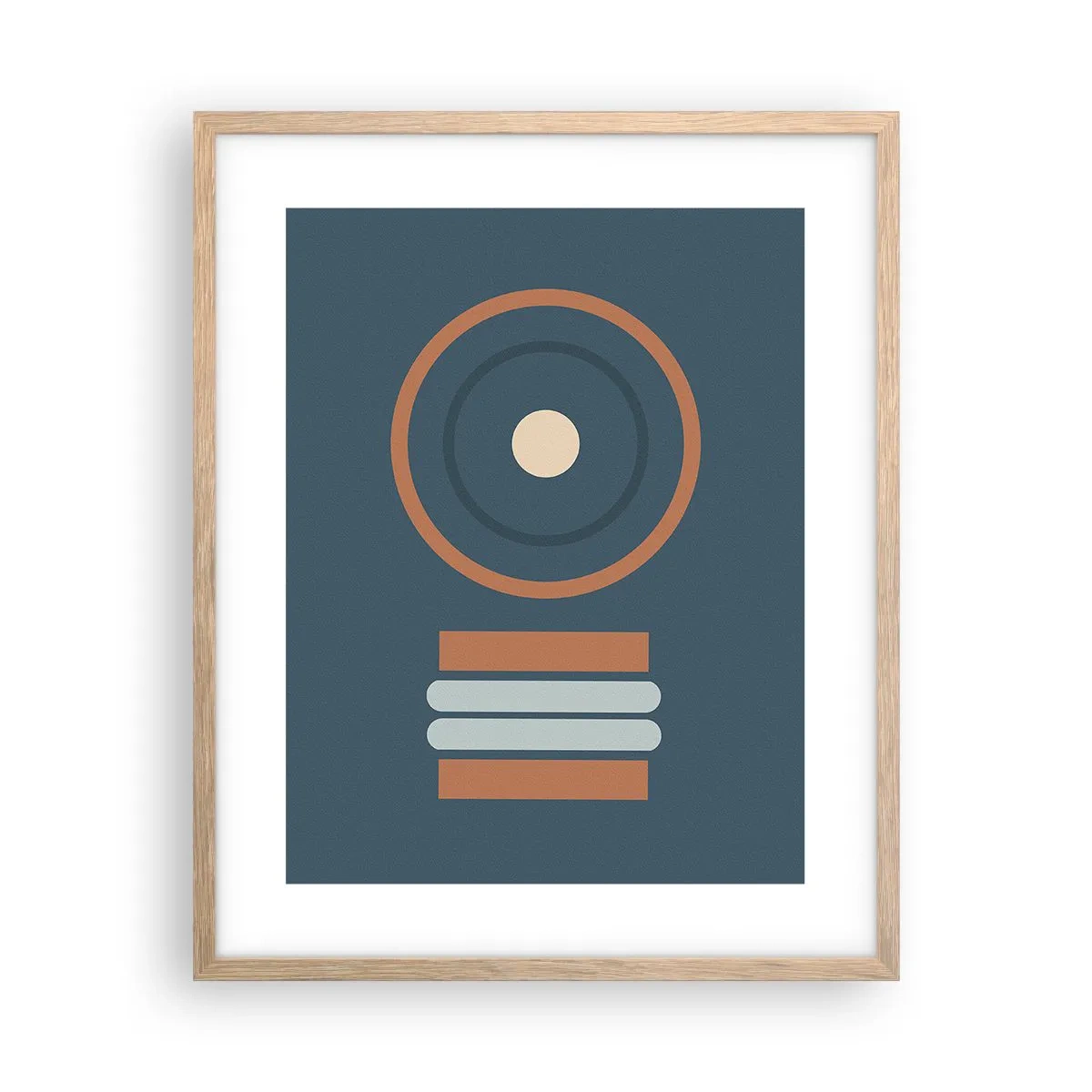 Affiche dans un chêne clair - Poster - Essence des choses - 40x50 cm