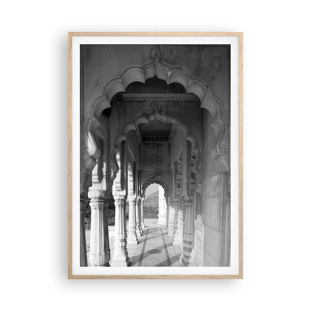 Affiche dans un chêne clair - Poster - Les contes de fées orientaux se déroulent ici - 70x100 cm