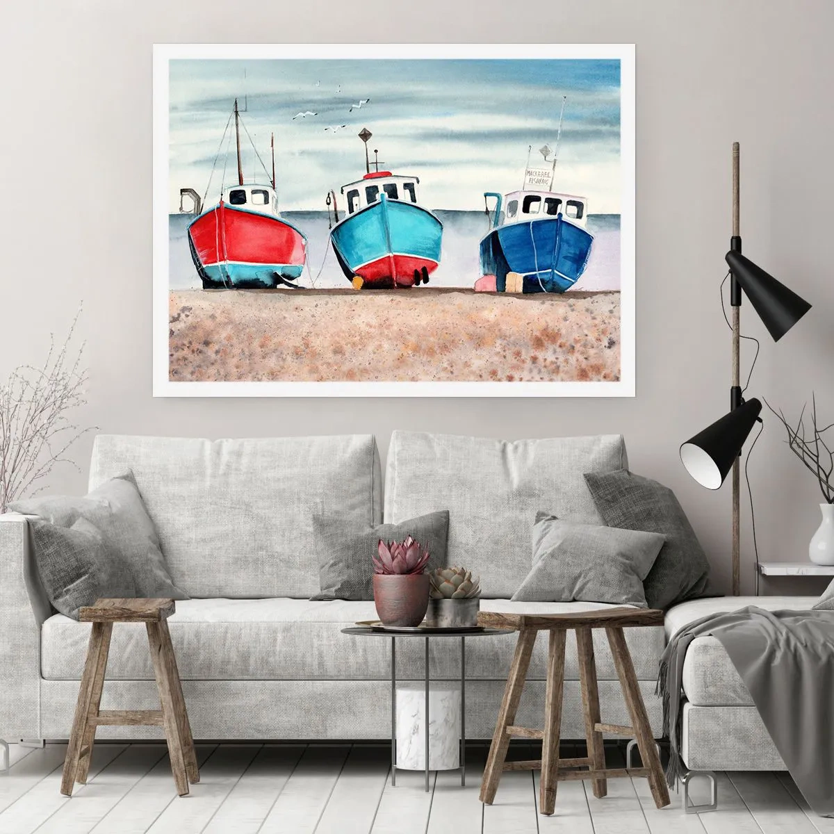 Affiche - Poster - Prêt pour la pêche - 91x61 cm