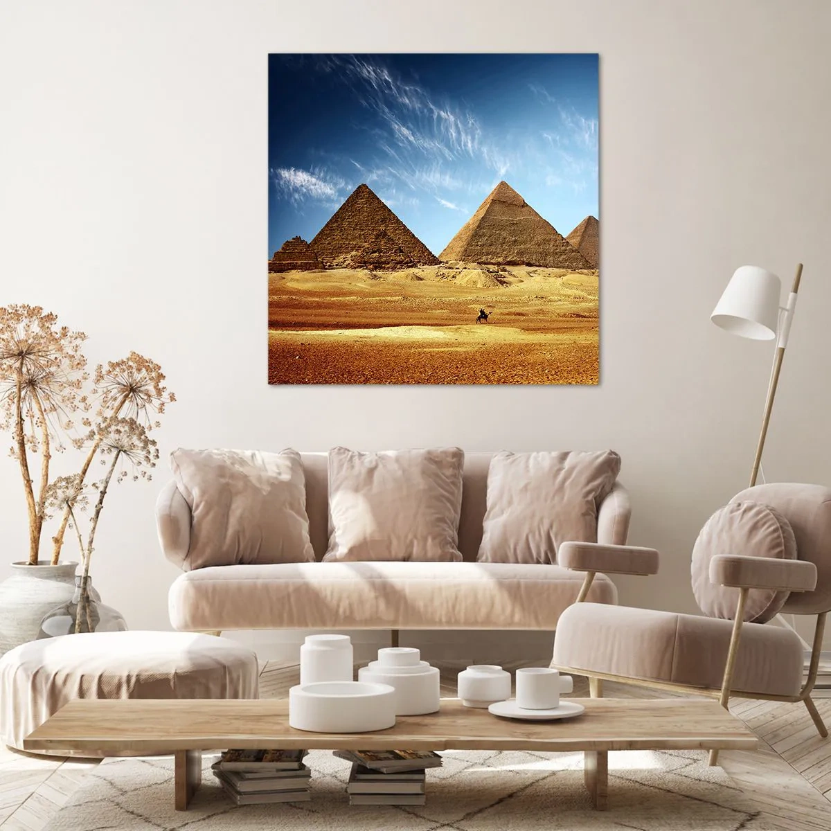 Impression sur toile - Image sur toile - 40 siècles vous regardent - 40x40 cm