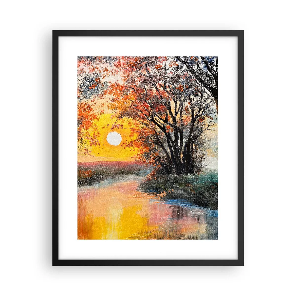 Affiche dans un cadre noir - Poster - Climats de printemps - 40x50 cm