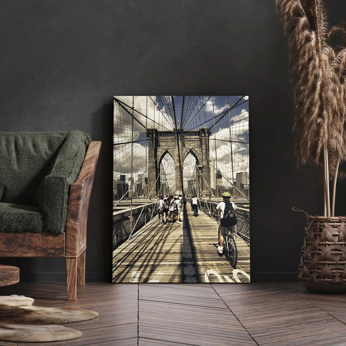 Impression sur toile - Image sur toile - Directement en plein coeur de la ville - 45x80 cm