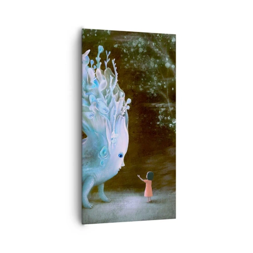 Impression sur toile - Image sur toile - Une rencontre fantastique - 65x120 cm