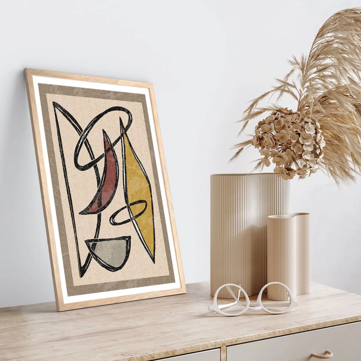 Affiche dans un chêne clair - Poster - Verticales et horizontales - 70x100 cm