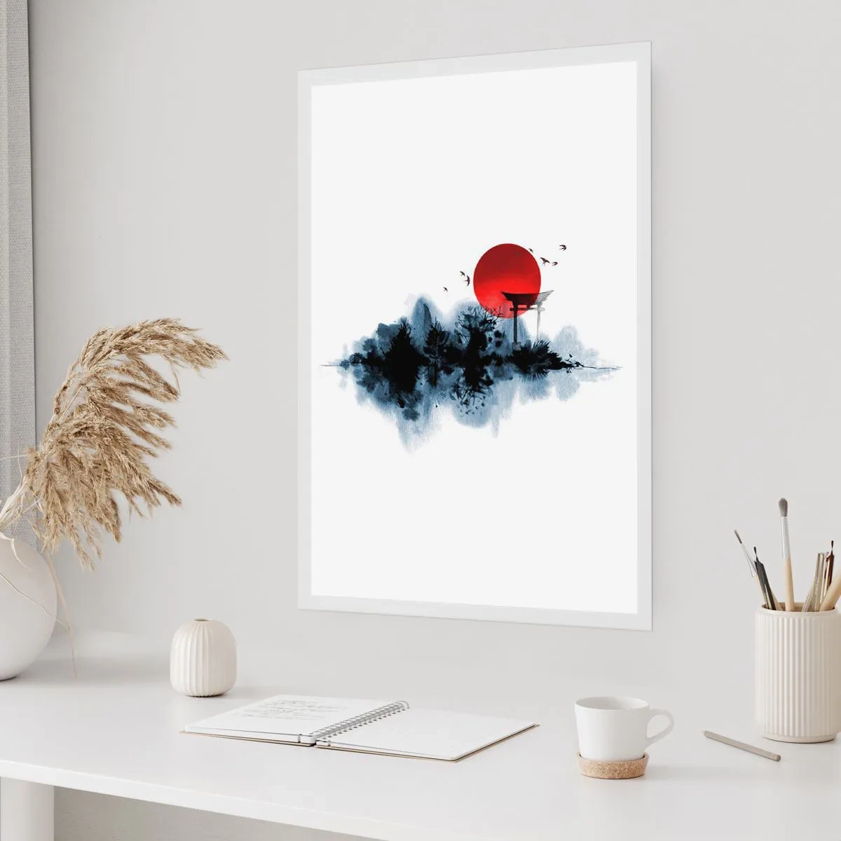 Affiche - Poster - Vue japonnaise - 40x50 cm