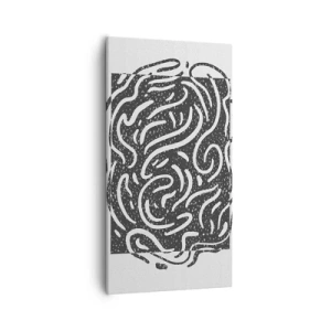 Impression sur toile - Image sur toile - Abstraction : la danse de la joie - 55x100 cm