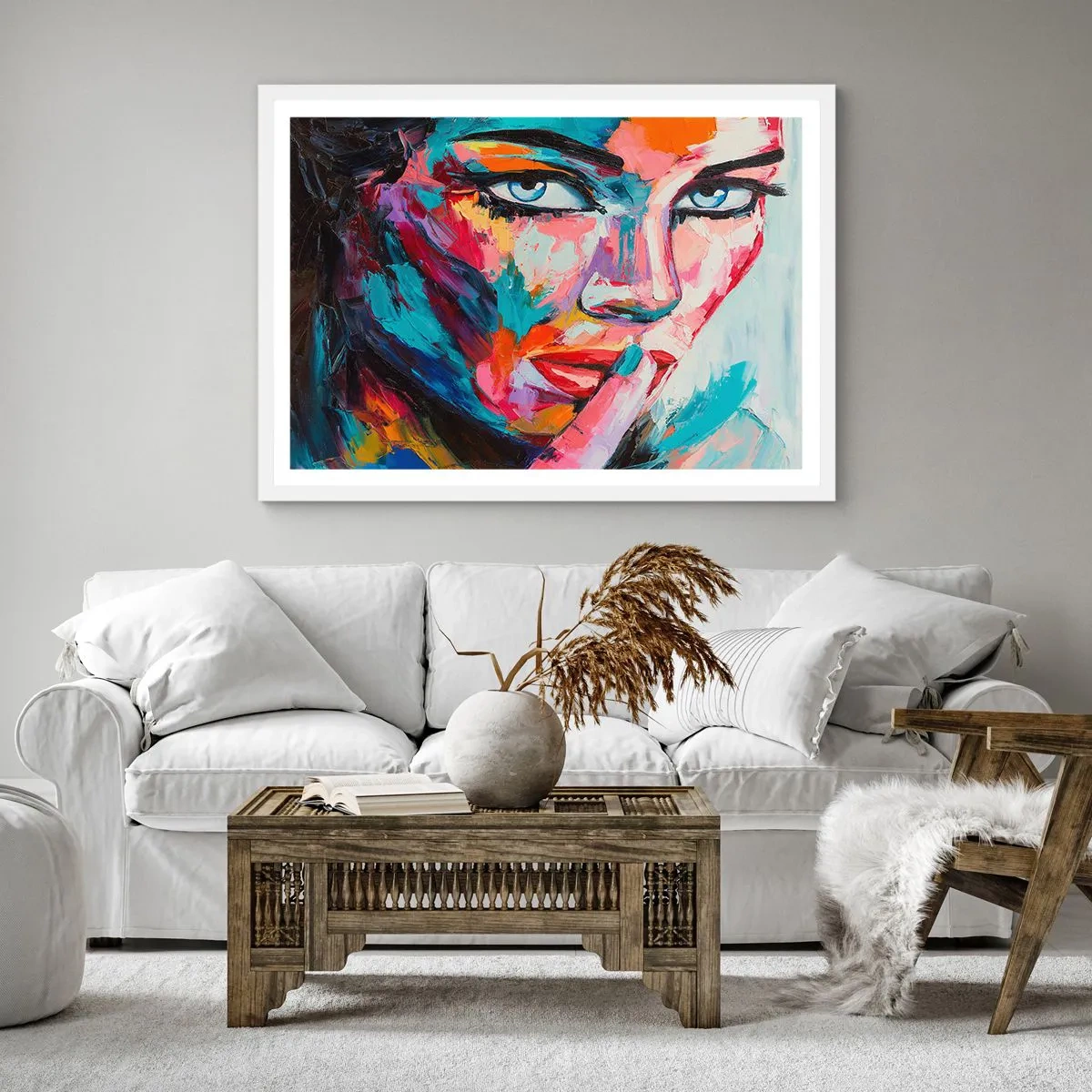 Affiche dans un cadre blanc - Poster - Notre premier secret - 30x30 cm