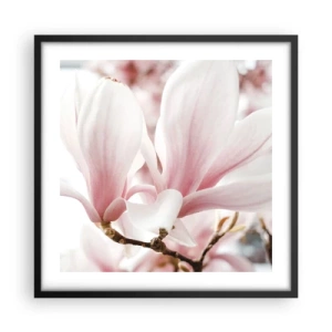 Affiche dans un cadre noir - Poster - Abondance de tendresse - 50x50 cm