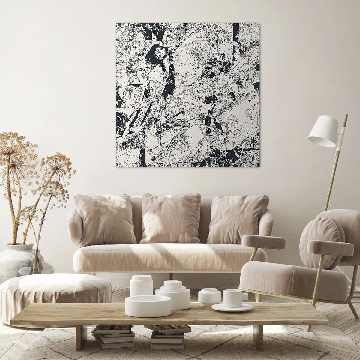 Impression sur toile - Image sur toile - Interpénétration des contraires - 50x50 cm