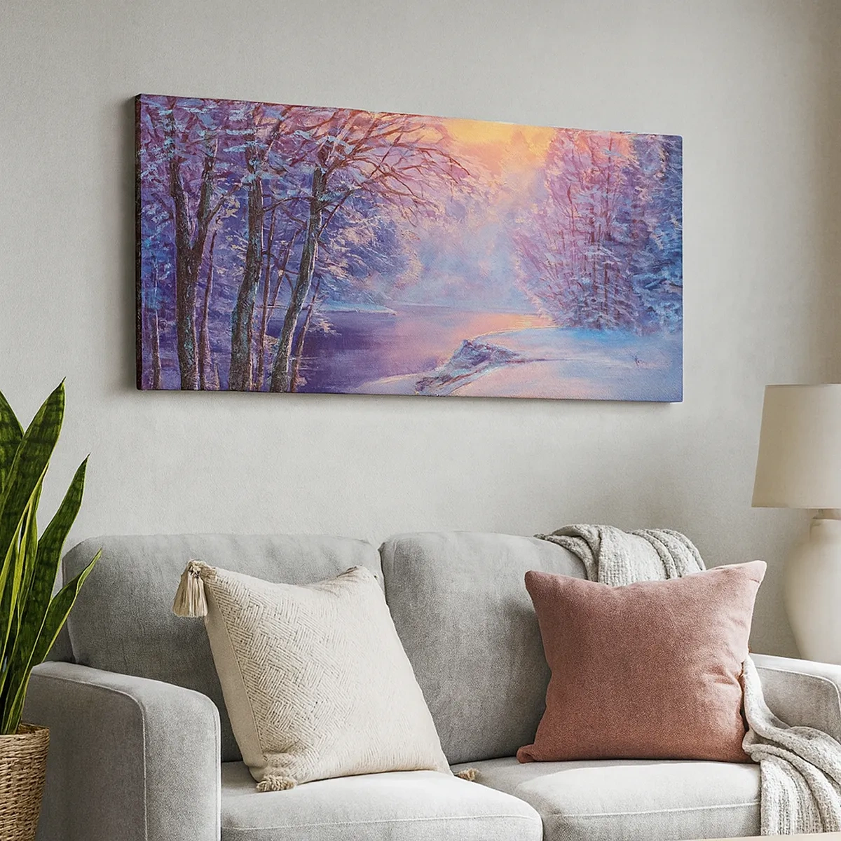 Impression sur toile - Image sur toile - Couleurs d'hiver - 30x30 cm