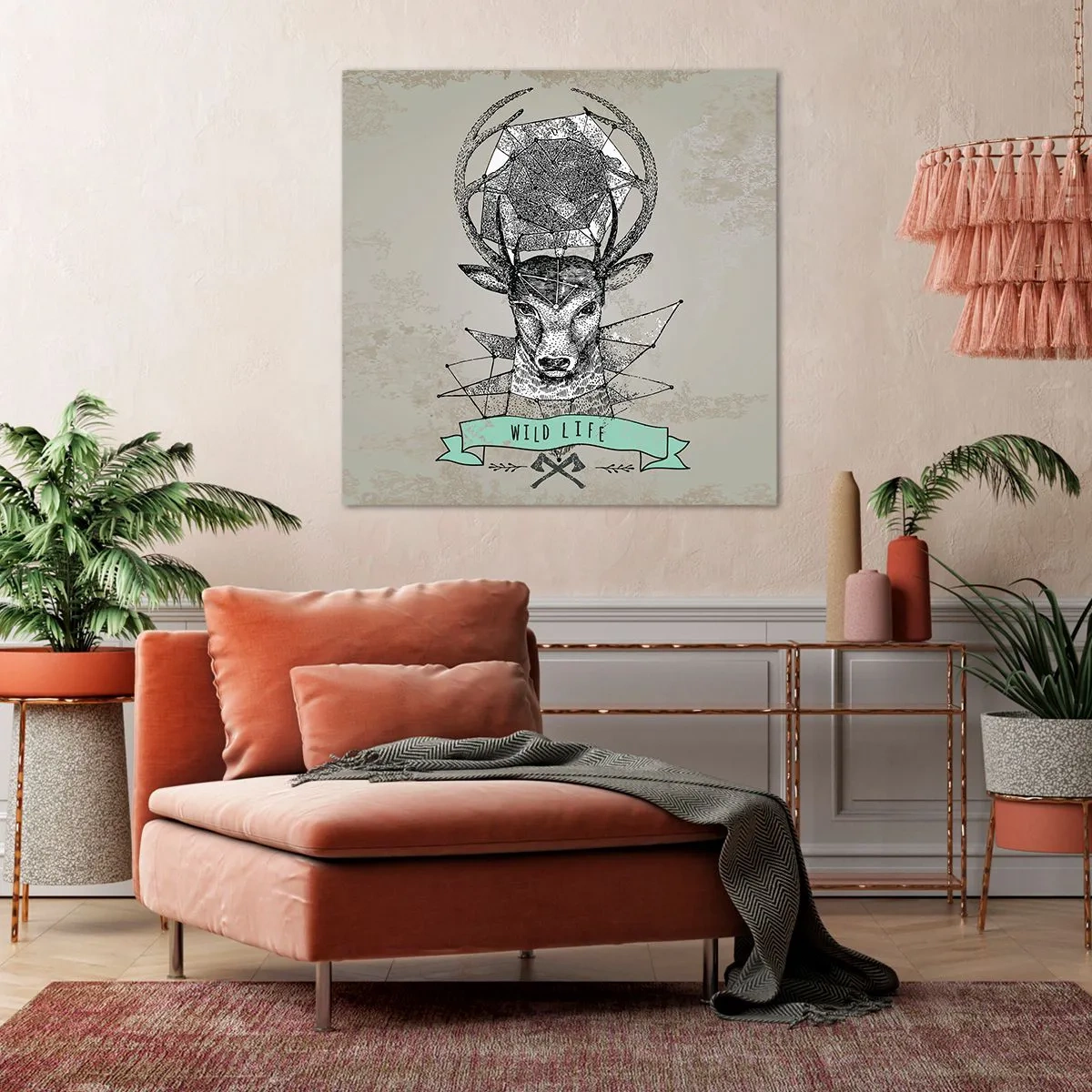 Impression sur toile - Image sur toile - Voir St. Hubertus - 60x60 cm