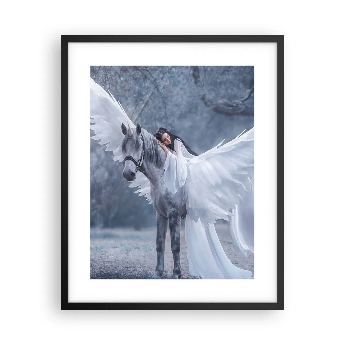 Affiche dans un cadre noir - Poster - Un moment inspiré - 40x50 cm