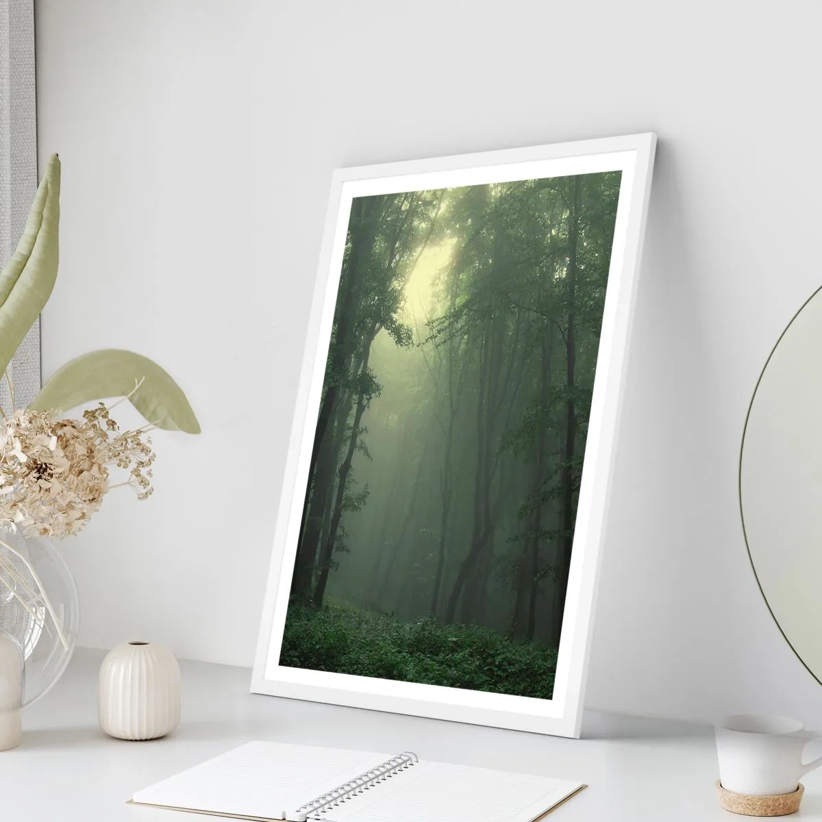 Affiche dans un cadre blanc - Poster - Avant qu'il ne se réveille - 70x100 cm