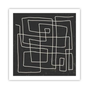 Affiche - Poster - Pas aussi simple - 60x60 cm