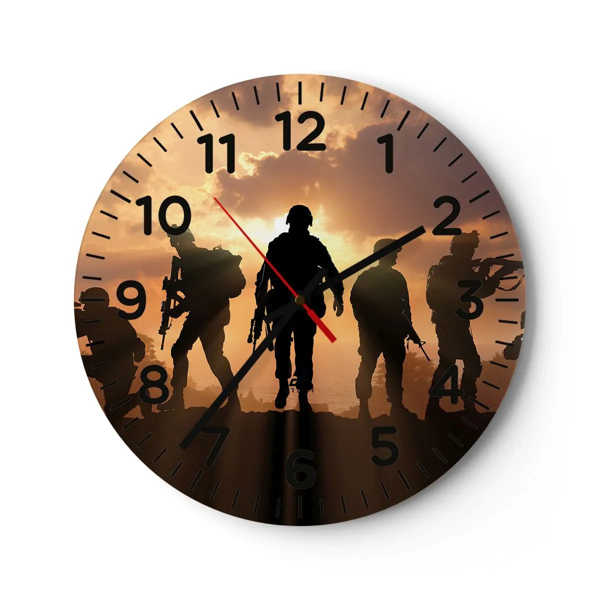 Horloge murale - Pendule murale - Brothers in arms - 30x30 cm
