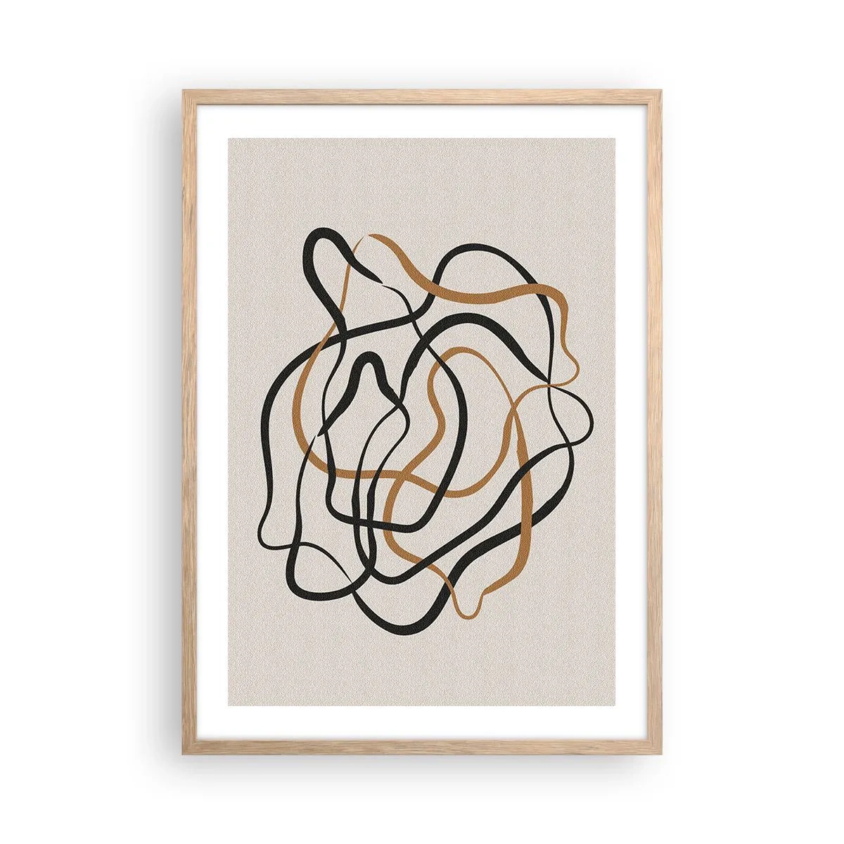 Affiche dans un chêne clair - Poster - Tout s'est mal déroulé - 50x70 cm