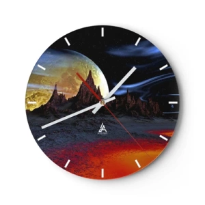 Horloge murale - Pendule murale - Monde inconnu - 40x40 cm