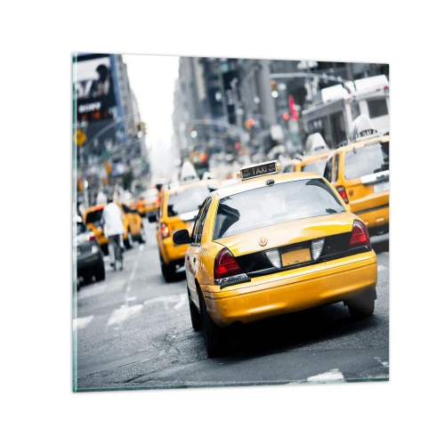 Impression sur verre - Image sur verre - Seulement dans cette ville - 70x70 cm